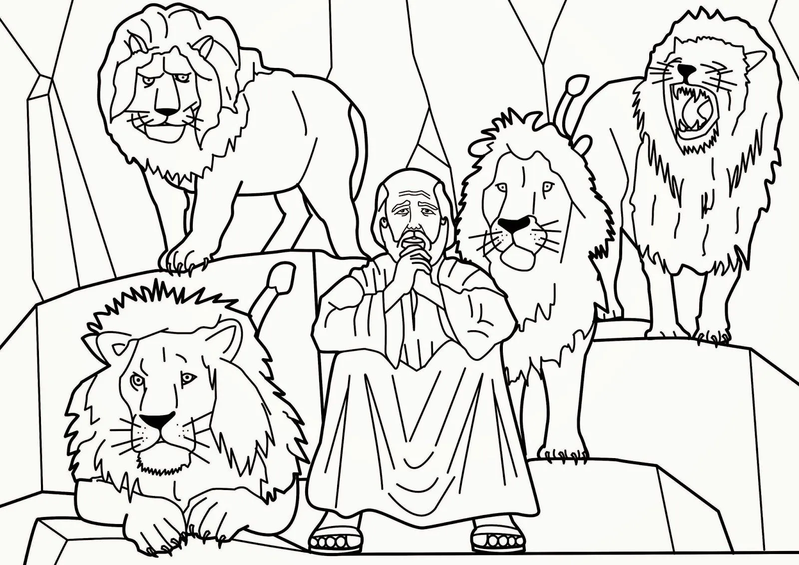Dibujos Biblicos de Daniel para colorear ~ Dibujos Cristianos Para ...