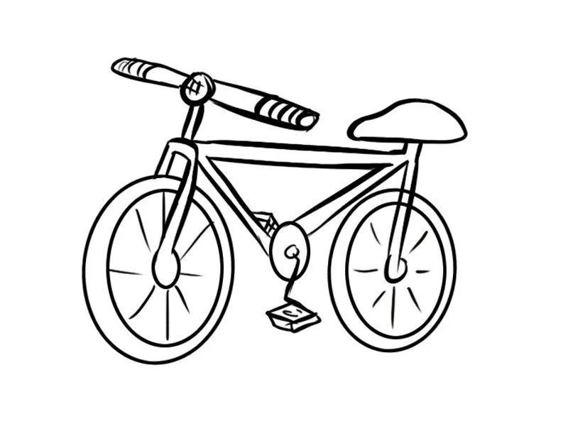 Dibujos de bicicleta para niños. Imprime y colorea este dibujo Dibujos de bicicleta para niños. Imprime y colorea este dibujo