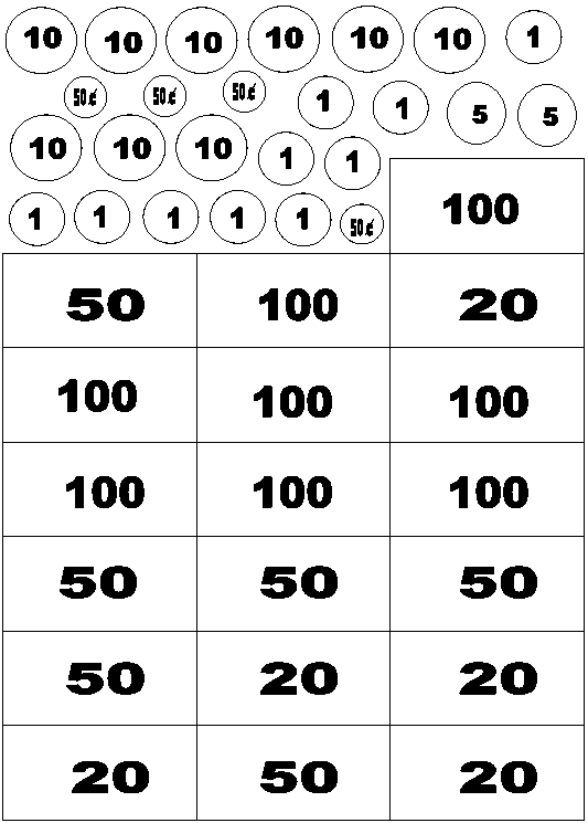 Billetes para colorear e imprimir - Imagui