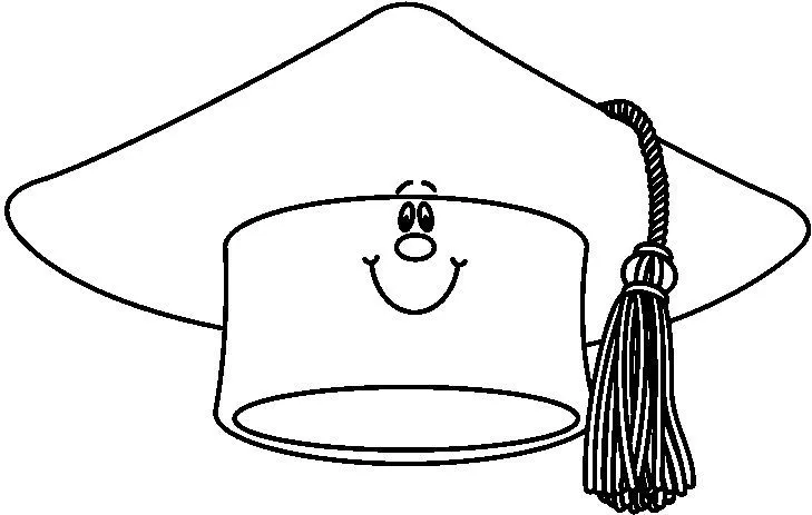 Dibujos de birretes de graduación para colorear - Imagui