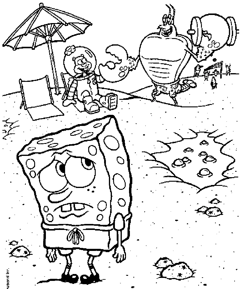 Dibujos de Bob Esponja para colorear