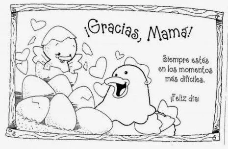 Dibujos bonitos de Felíz Día de la Madre para descargar, imprimir ...