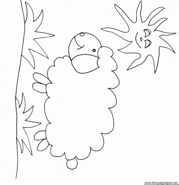 Dibujos de borregos para colorear - Imagui