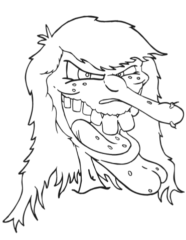 Dibujos de brujas para colorear | Manualidades Infantiles