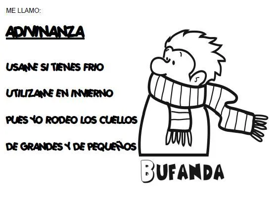 Imagenes para colorear bufanda - Imagui