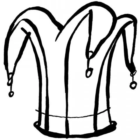 Dibujos de Gorro de bufón para colorear