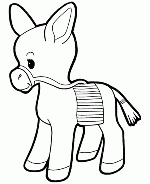 Dibujos de burros para colorear - Imagui