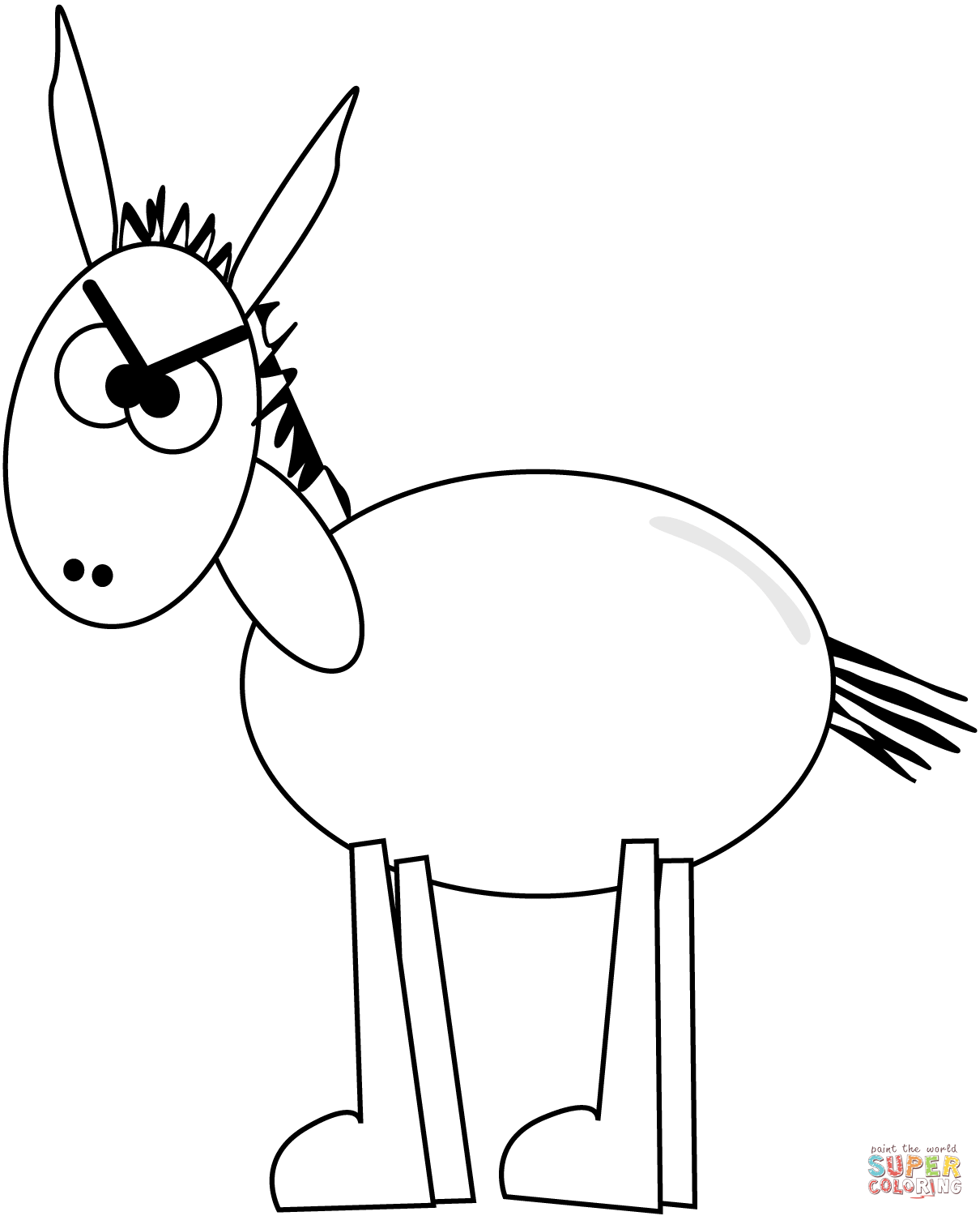 Dibujos de Burros para colorear - Páginas para imprimir y colorear ...