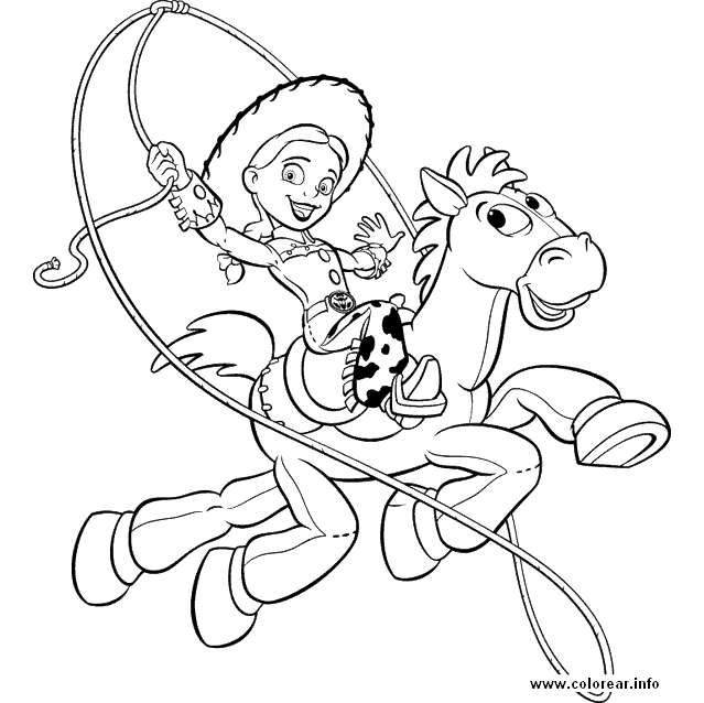 Dibujos de caballos para colorear.