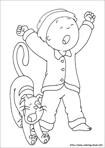 DIBUJOS DE CAILLOU PARA COLOREAR