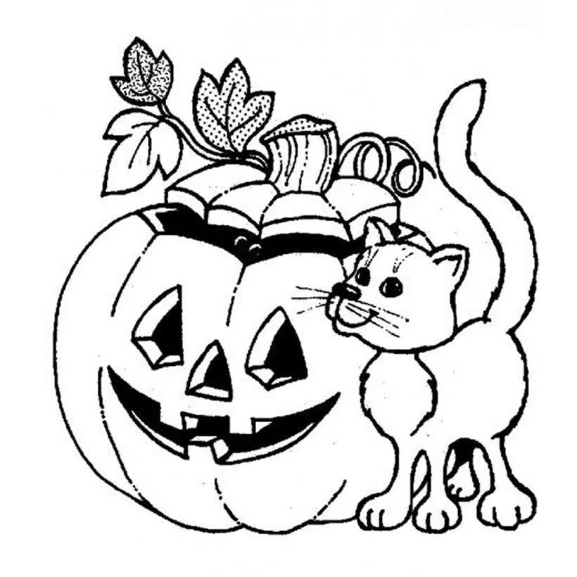 Dibujos de Calabaza para colorear, una calabaza para imprimir Dibujos de Calabaza para colorear, una calabaza para imprimir