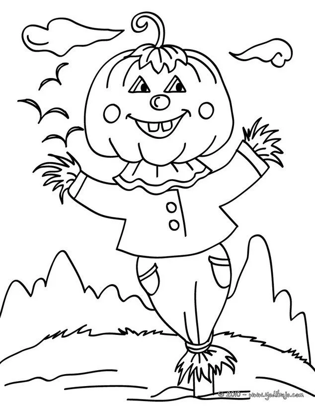 Dibujos de Calabaza para colorear, jakc o lantern chistoso para ... Dibujos de Calabaza para colorear, jakc o lantern chistoso para ...