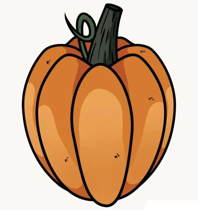 Dibujos de Calabaza - Cómo dibujar Calabaza paso a paso