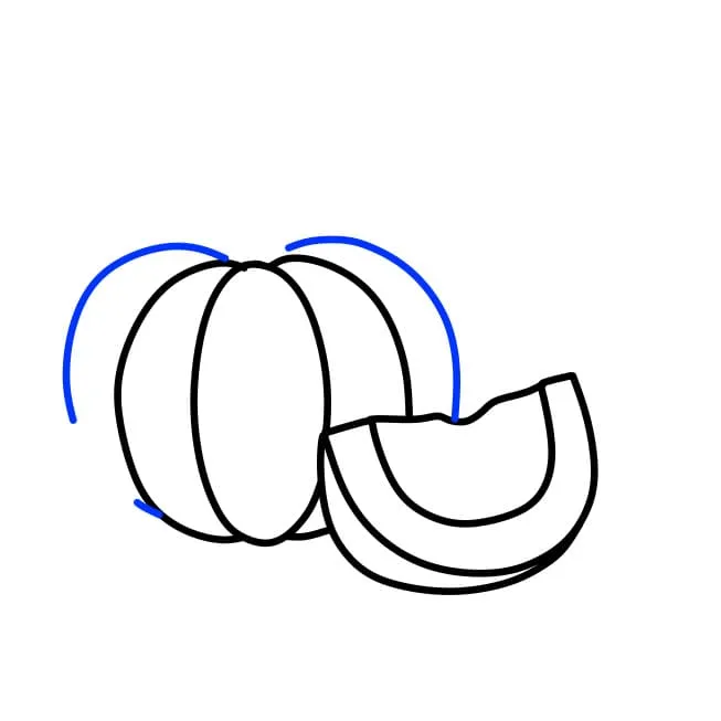Dibujos de Calabaza - Cómo dibujar Calabaza paso a paso Dibujos de Calabaza - Cómo dibujar Calabaza paso a paso