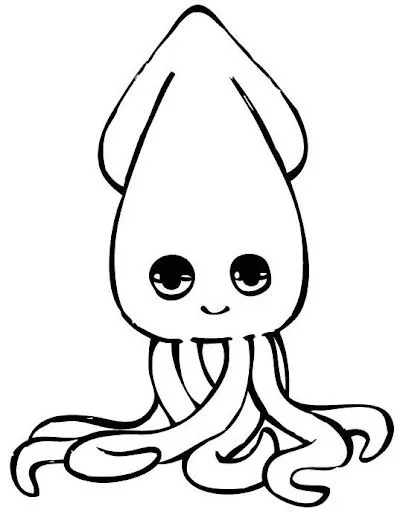 DIBUJOS DE CALAMARES PARA COLOREAR | Dibujos para colorear DIBUJOS DE CALAMARES PARA COLOREAR | Dibujos para colorear