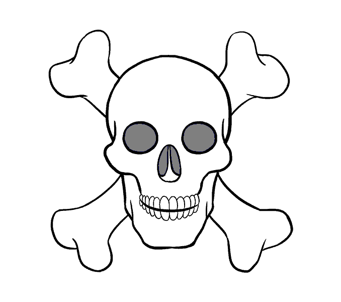 Dibujos de Calavera - Cómo dibujar Calavera paso a paso Dibujos de Calavera - Cómo dibujar Calavera paso a paso