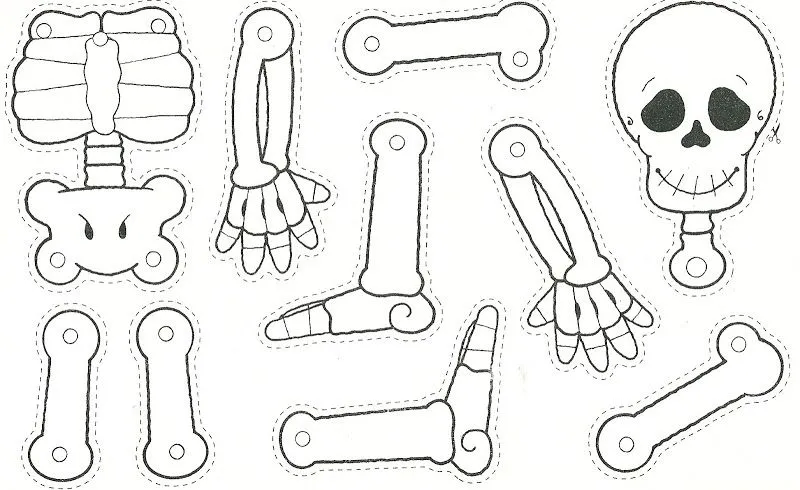 Dibujos de calaveras para armar - Imagui