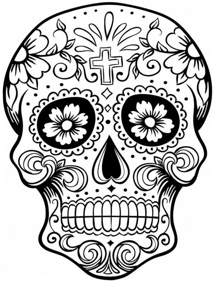 ▷ Dibujos de Calaveras para colorear - Colorear24.com ▷ Dibujos de Calaveras para colorear - Colorear24.com