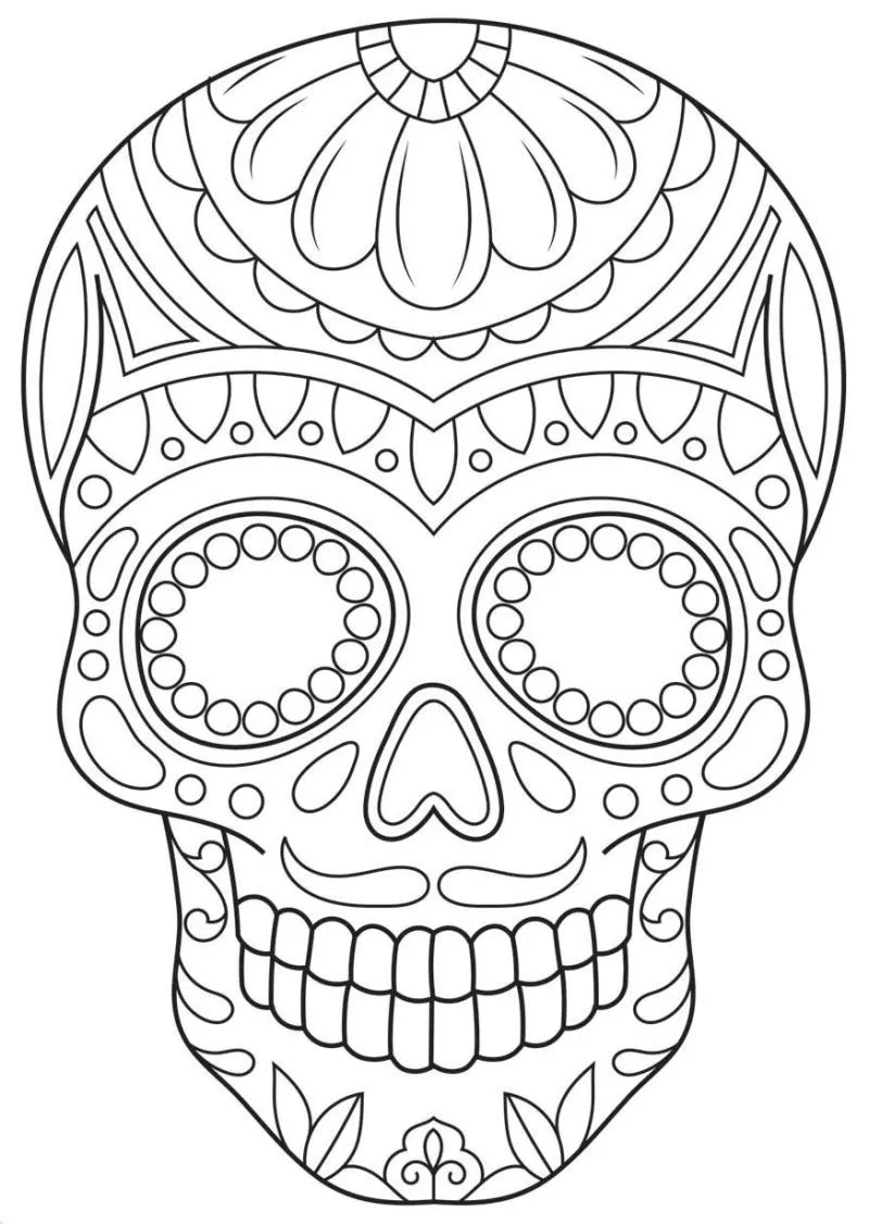 ▷ Dibujos de Calaveras para colorear - Colorear24.com ▷ Dibujos de Calaveras para colorear - Colorear24.com
