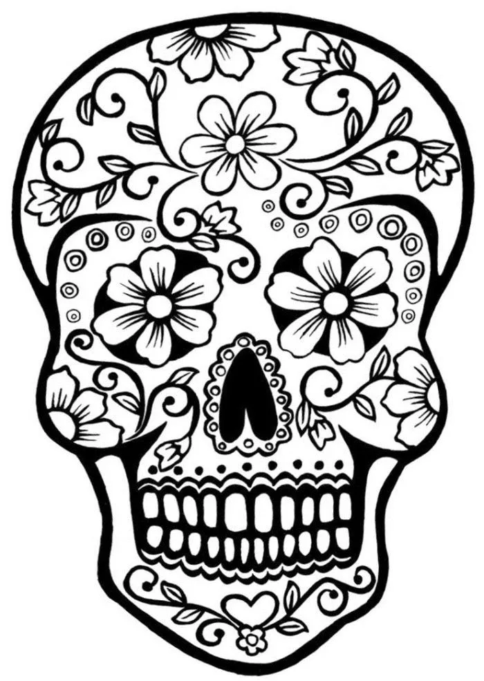 ▷ Dibujos de Calaveras para colorear - Colorear24.com