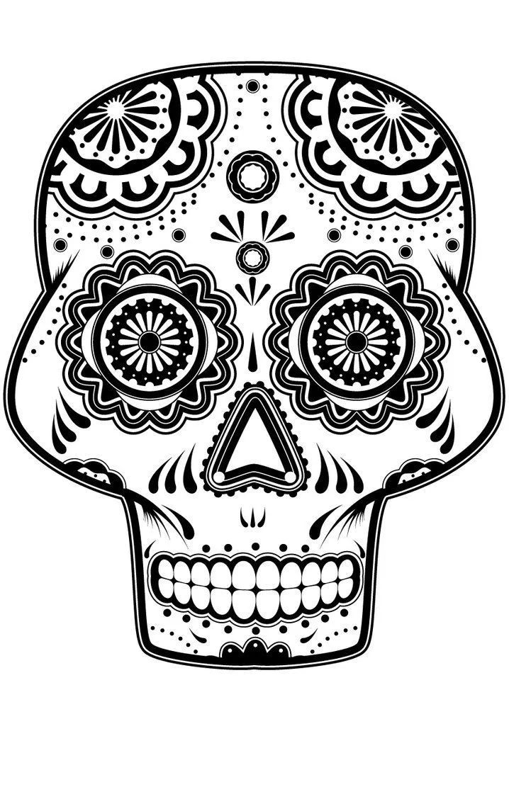 Dibujos de Calaveras para Colorear | DECALAVERAS.COM