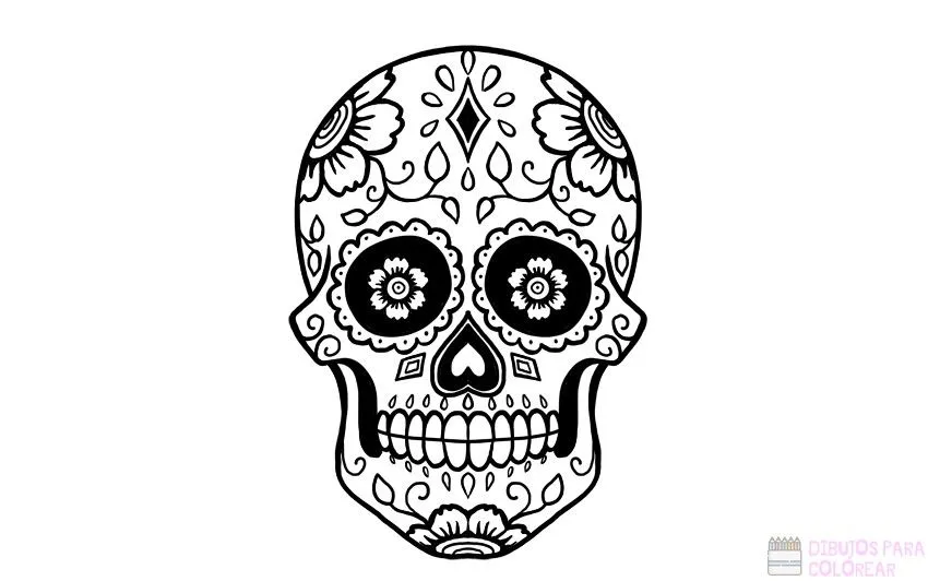 ᐈ Dibujos de Calaveras【+1000】Para decorar Hoy – Dibujos para Colorear