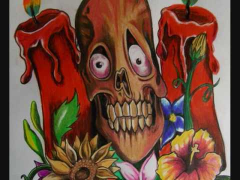Dibujos calaveras/skull drawings-cartel de santa - YouTube