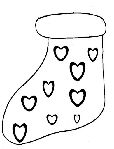 DIBUJOS DE CALCETINES DE NAVIDAD PARA PINTAR DIBUJOS DE CALCETINES DE NAVIDAD PARA PINTAR