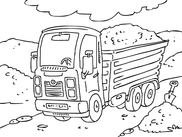 Imagenes de camion para colorear - Imagui
