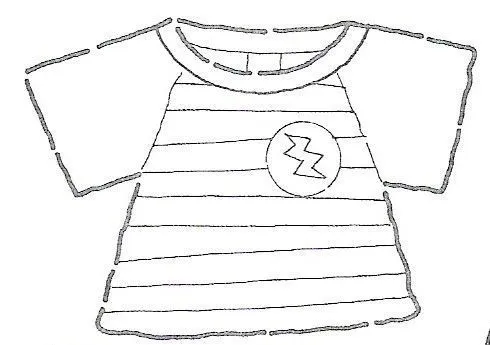 Dibujo de camiseta para colorear - Imagui