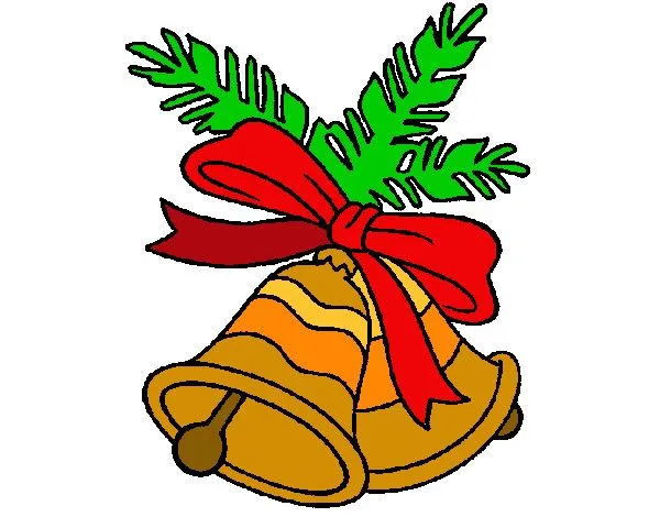 Dibujos de Campanas de Navidad para Colorear - Dibujos.net
