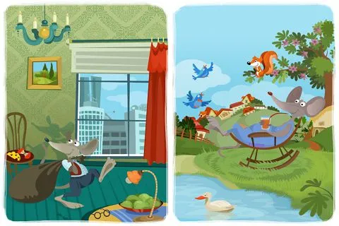 Dibujos del campo y la ciudad para niños - Imagui Dibujos del campo y la ciudad para niños - Imagui