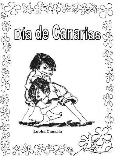 Dibujos del día de canarias - Manualidades Infantiles