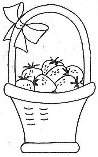 Dibujos de canastos con frutas - Imagui