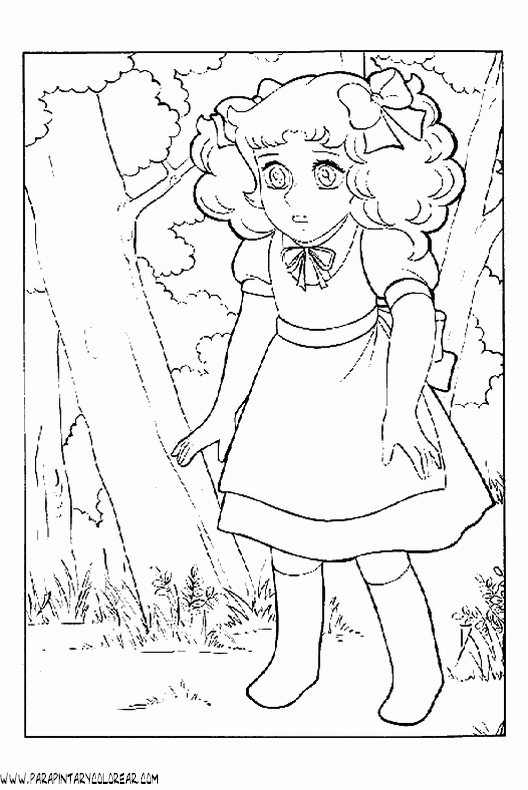 dibujos de candy candy Colouring Pages