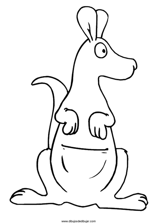 Dibujos de canguros para colorearDibujos de dibujar
