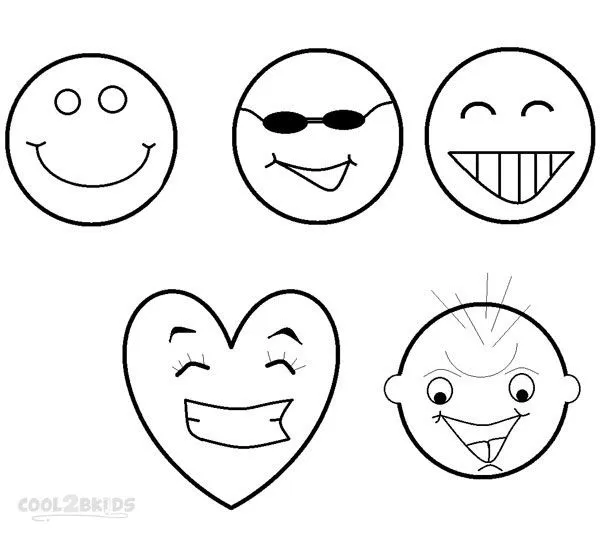 Dibujos de Cara Sonriente para colorear - Páginas para imprimir gratis Dibujos de Cara Sonriente para colorear - Páginas para imprimir gratis