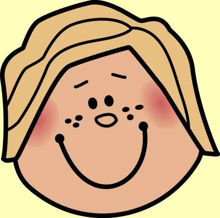 Dibujo infantil de niños con rostros alegres - Imagui