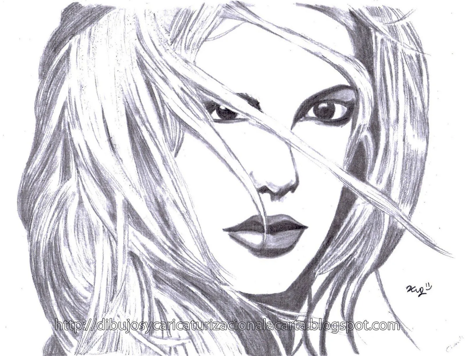 dibujos y caricaturizacion a la carta: Britney Spears mi dibujo a ...