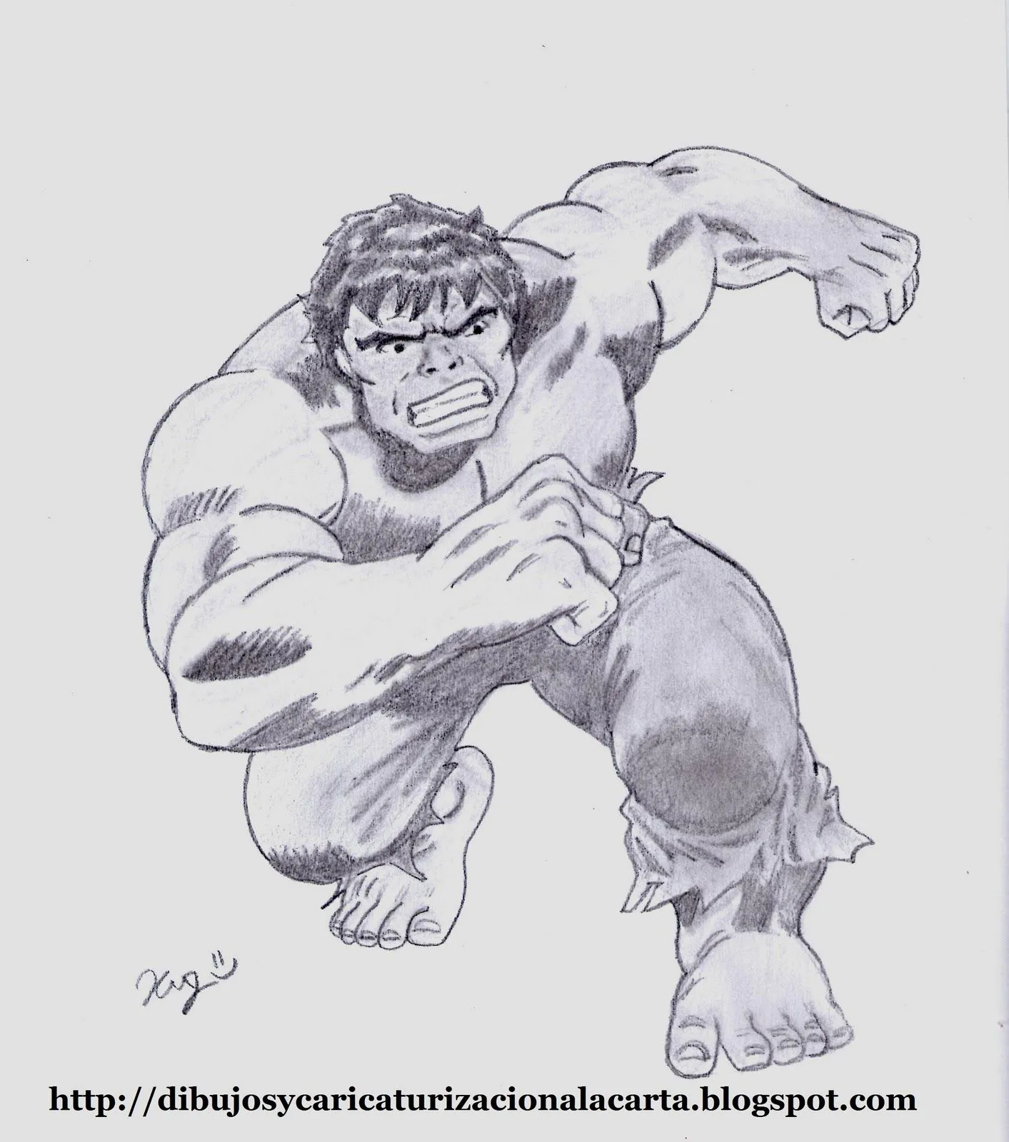 dibujos y caricaturizacion a la carta: Hulk mi dibujo a lapiz dibujos y caricaturizacion a la carta: Hulk mi dibujo a lapiz