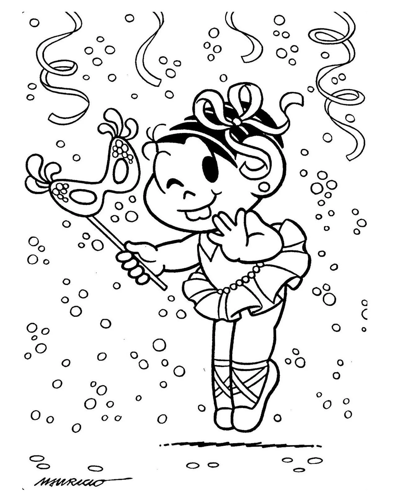 Dibujos de Carnaval para colorear