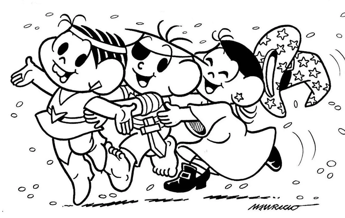 Dibujos de Carnaval para colorear