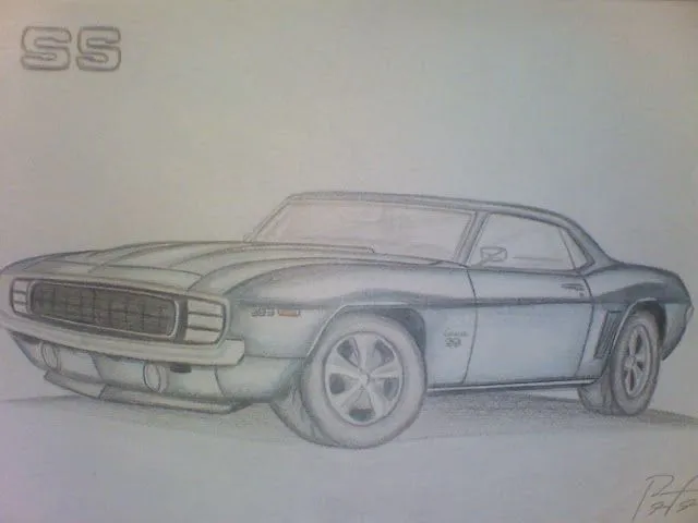 Dibujos de carros mustang a lapiz - Imagui