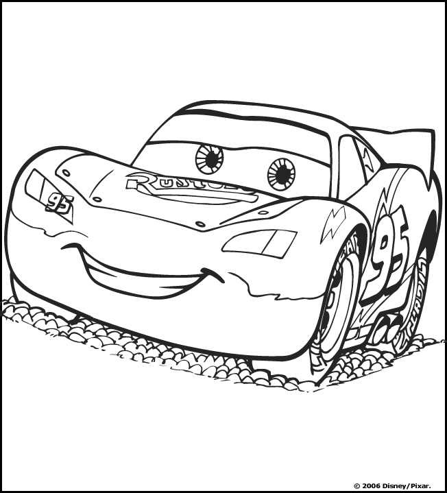 Cars-Dibujos para imprimir y colorear