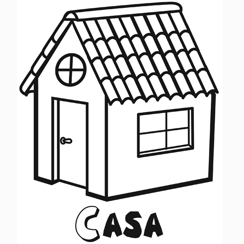 Dibujos de casas animadas para colorear - Imagui