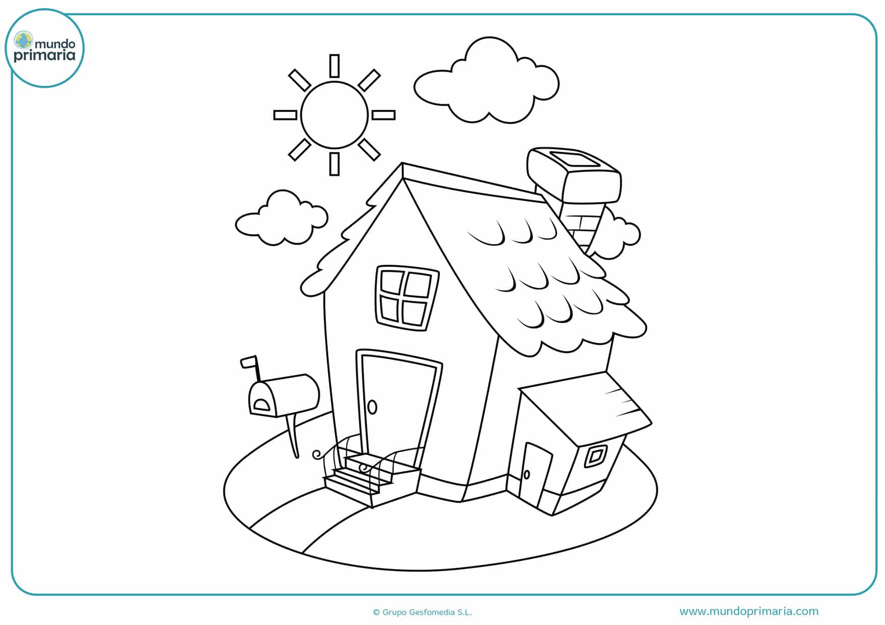 Dibujos de casas para colorear - Mundo Primaria Dibujos de casas para colorear - Mundo Primaria