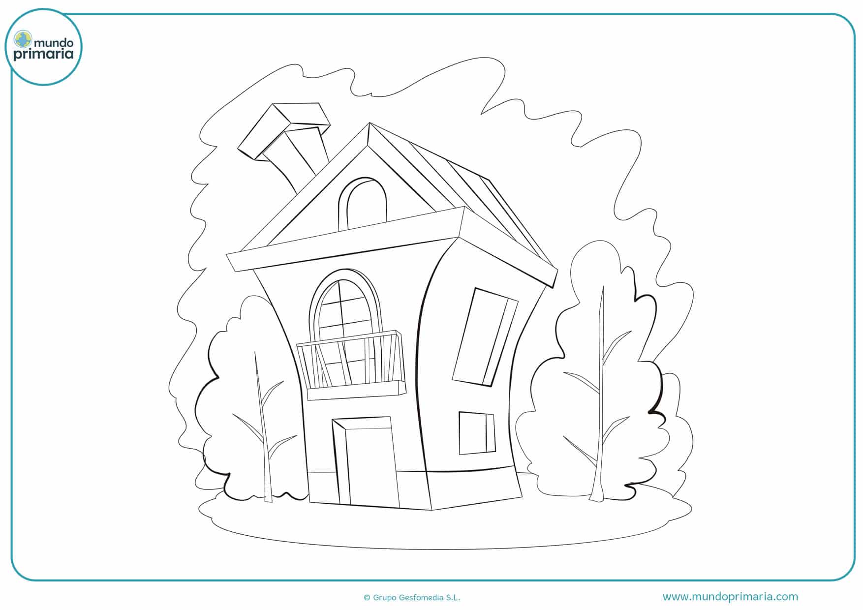 Dibujos de casas para colorear - Mundo Primaria Dibujos de casas para colorear - Mundo Primaria