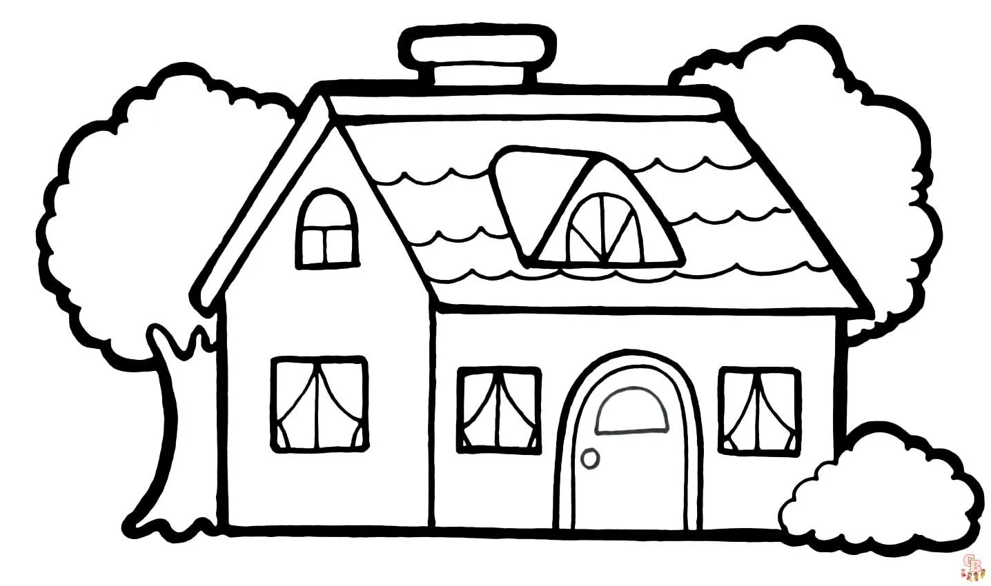 Dibujos de Casas para colorear para niños - GBcolorear Dibujos de Casas para colorear para niños - GBcolorear