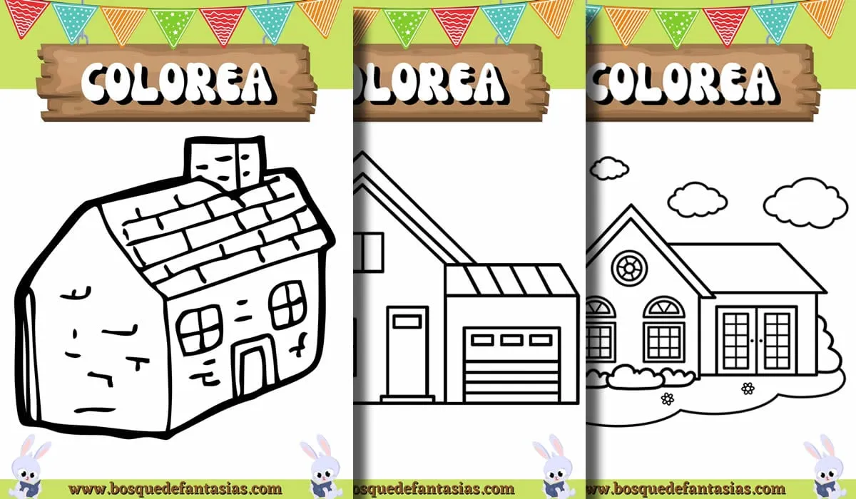 Dibujos de casas para niños | Para colorear e imprimir Dibujos de casas para niños | Para colorear e imprimir