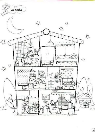 DIBUJOS DE CASAS Y PARTES DE CASAS PARA COLOREAR DIBUJOS DE CASAS Y PARTES DE CASAS PARA COLOREAR